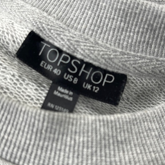 Topshop grey sweatshirt dress - Picture 4 of 7